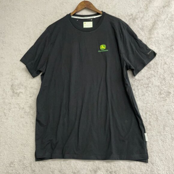 NEW John Deere Men's XL Black T-Shirt Cotton Tee - Picture 2 of 9